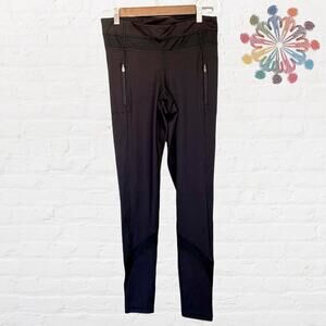 Dota 2 Zipper Pockets Athletic Leggings in Black Size Medium